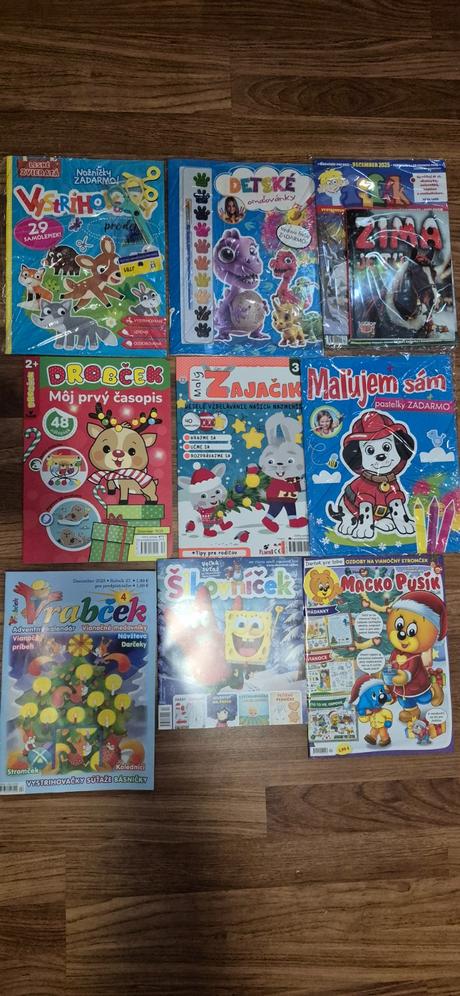 Predam nove detské časopisy,