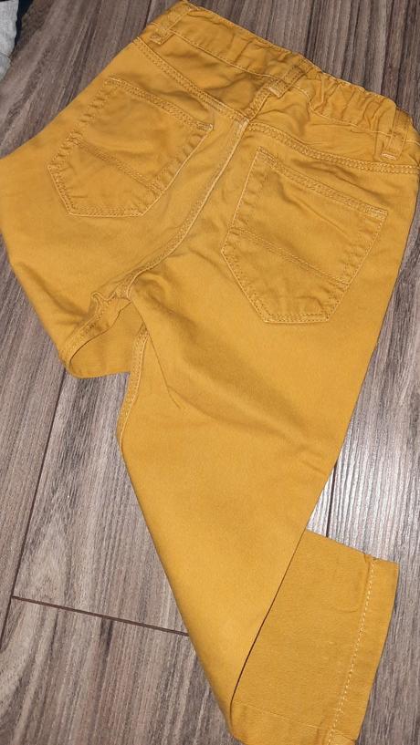 Riflove nohavice a polokošeľa 92-98, h&m,92