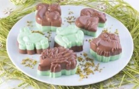 Veľká 6 zvieratkova silikónová forma,