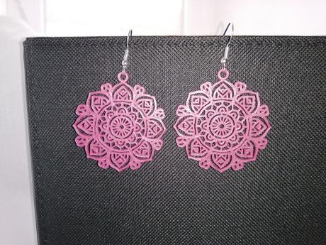 Náušnice mandala staroružová,