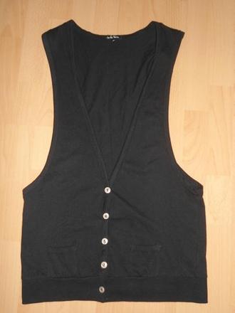 Cierna dlha vesta, gate,m