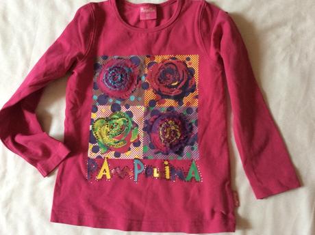 Krásne tričko s aplikáciou pampolina v. 110/116, pampolina,110