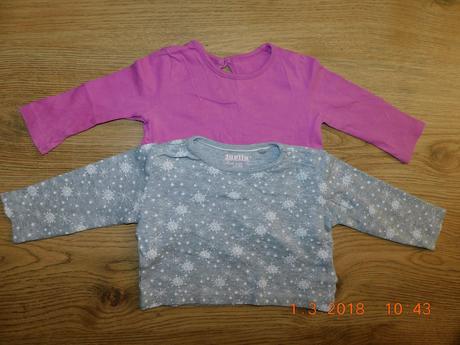 Tričká s dlhým rukávom -68, f&f,68