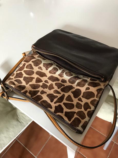 Hnedá kabelka so zvieracím vzorom, 