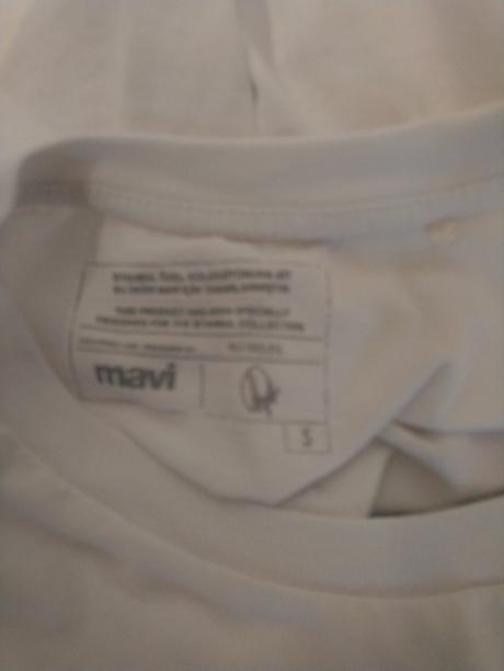 Pánske biele tričko s motívom, mavi, s, s