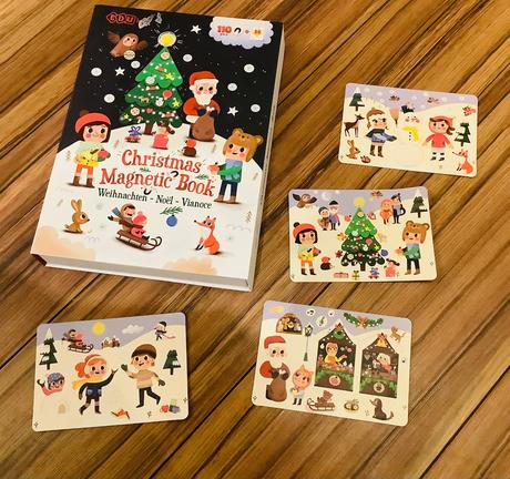 Magnetická skladačka vianoce,