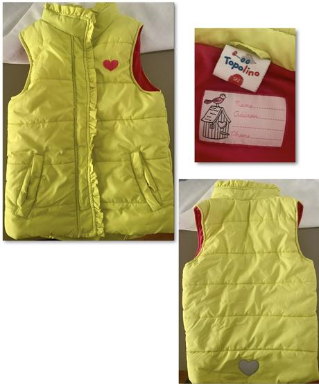 Dievčenská vesta bez rukávov, topolino,122