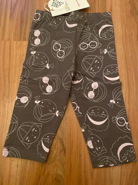 3/4 leginky šedo ružové, losan,98 - 140