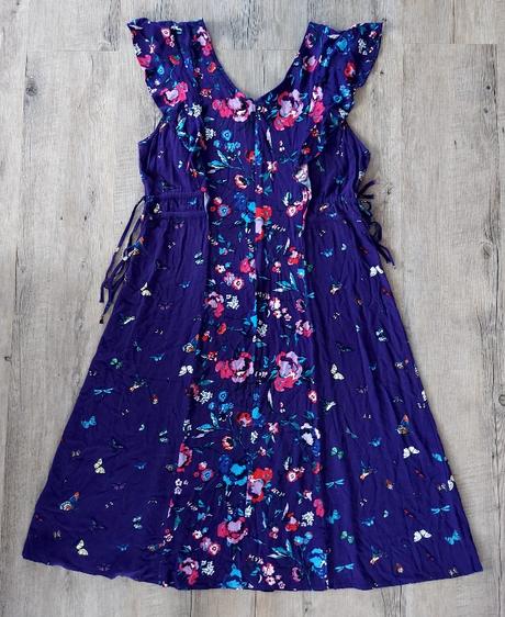 Fialové letné šaty, yessica,46