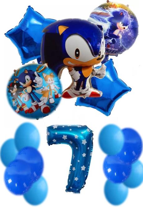 Balóny ježko sonic /červený knuckles- až 16 kusov, 