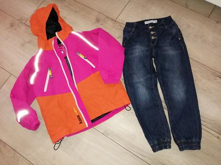 Športová bunda + rifle, kappahl,122