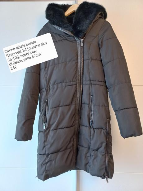 Dlhsia zimna bunda reserved, 34 (36-38), reserved,36