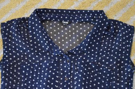 Bodkovaná blúzka asos, 36