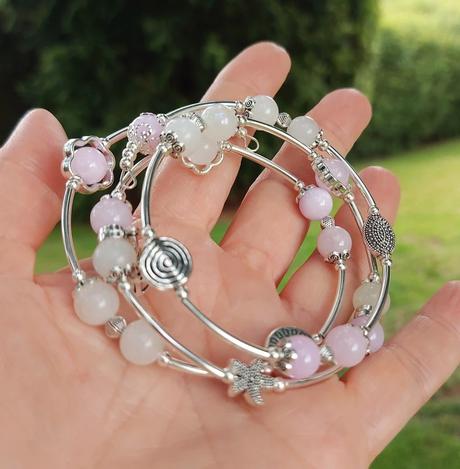 Náramok z minerálov pre panny, váhy, ryby, rak, 