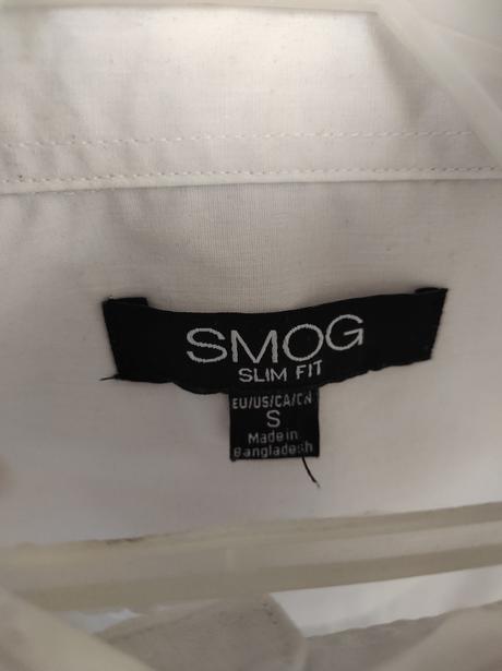 Košeľa biela zúžený strih- veľmi dobrý stav, s