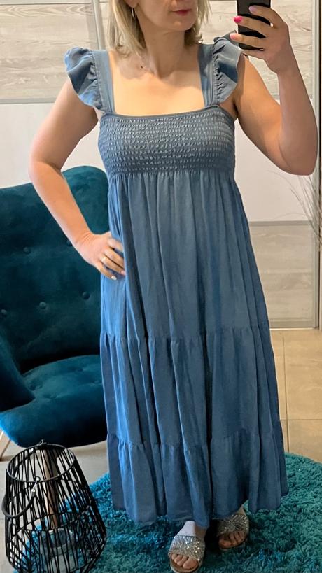 Šaty rifľové letné, l / m / s