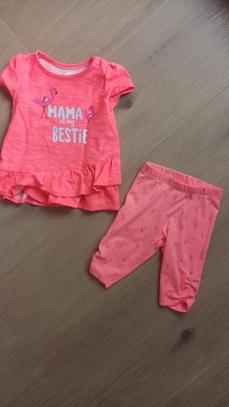 Set tričko+3/4 legíny, baby club,74