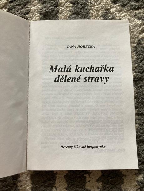 Malá kuchařka dělené stravy - horecká jana, 