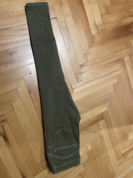 Nohavice f&f olivové, f&f,38