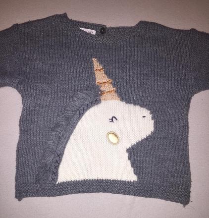 Trblietkavý pulovrík, zara,86