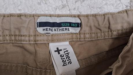 Hnedé krátke nohavice na štýl riflových, c&a,140