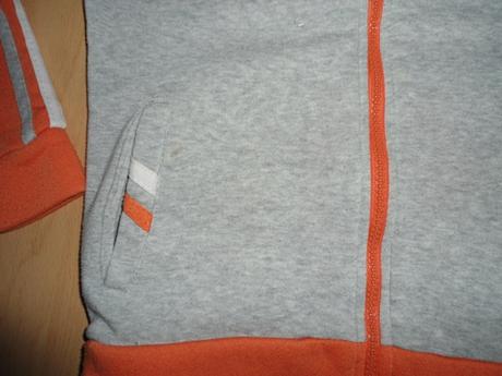 Oranzovo-siva mikina, 140