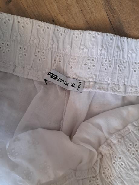 Biela sukna, fishbone,xl