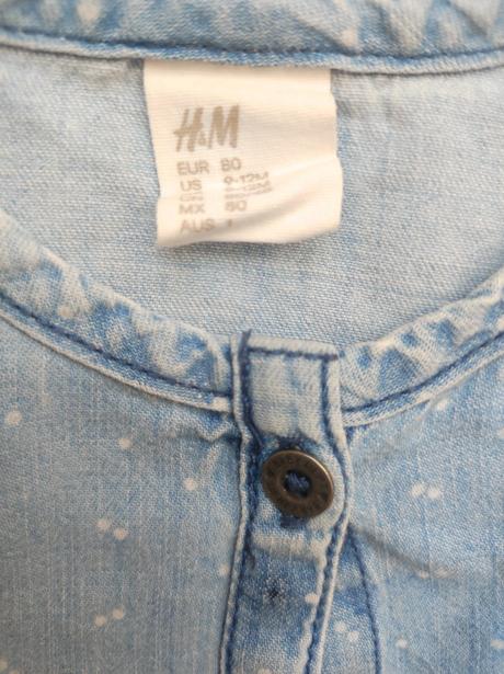 Riflové šaty 80, h&m,80