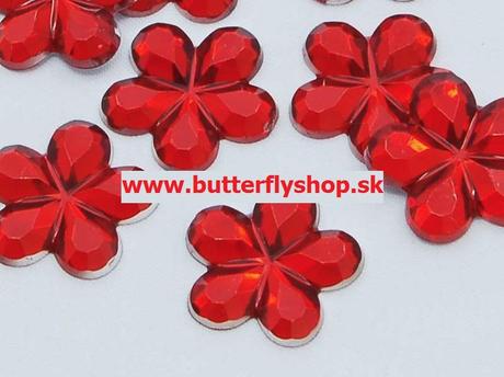 Dekoračné kvietky 15mm veľké / 10farieb, 