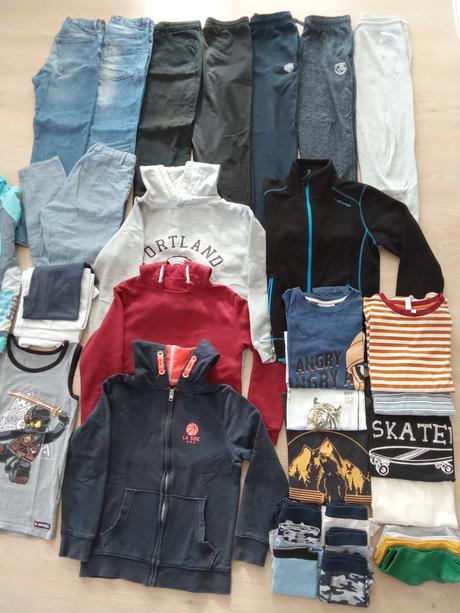 Balík oblečenia pre chlapca s 2 bundami, 140–152