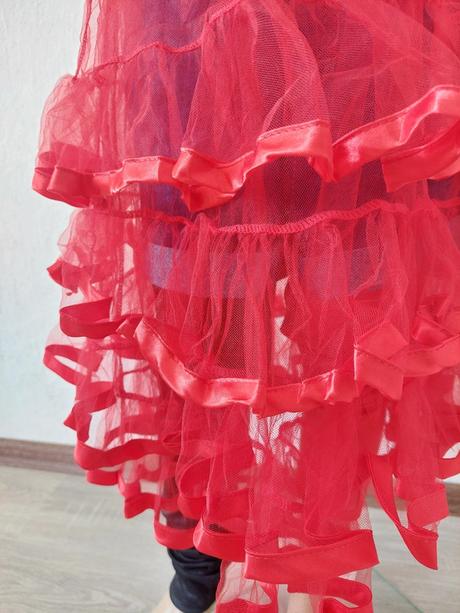 Červená dámska spodnička univerzálna veľkosť, 