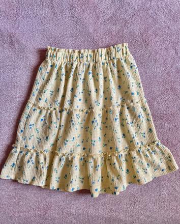 Kvietkovaná letná sukňa, f&f,34 / xs