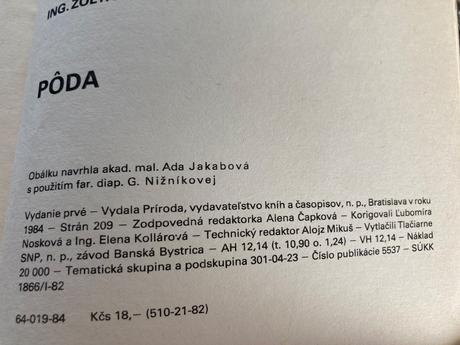 Pôda-prvé vyd.1984, 