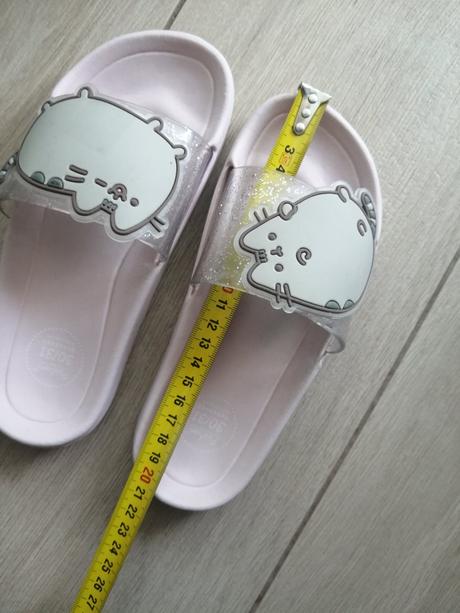 Šľapky plážové, domáce s pusheen mačkou, reserved,31