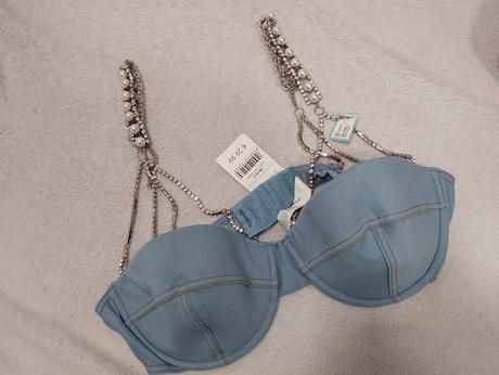 Krásna podprsenka s kamienkami, tezenis,80