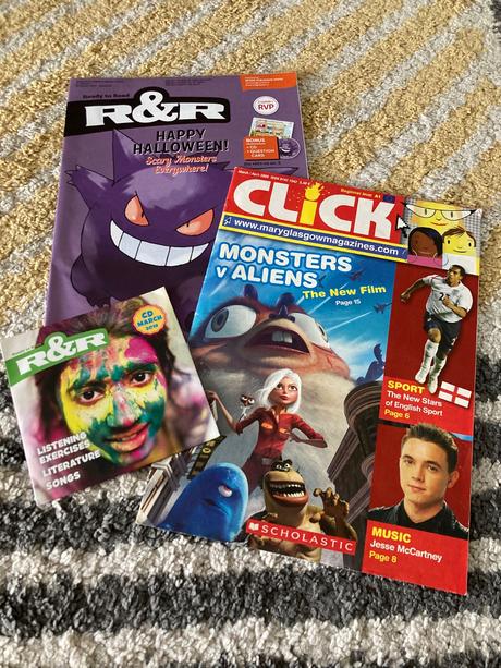 Anglický jazyk časopisy a cd,