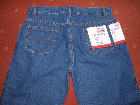 Dievčenské riflové nohavice nenosené, tesco,164