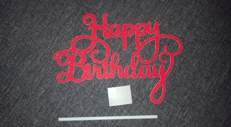Zápich na tortu happy birthday, 