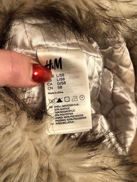 H&m kožušinová čiapka, h&m,58