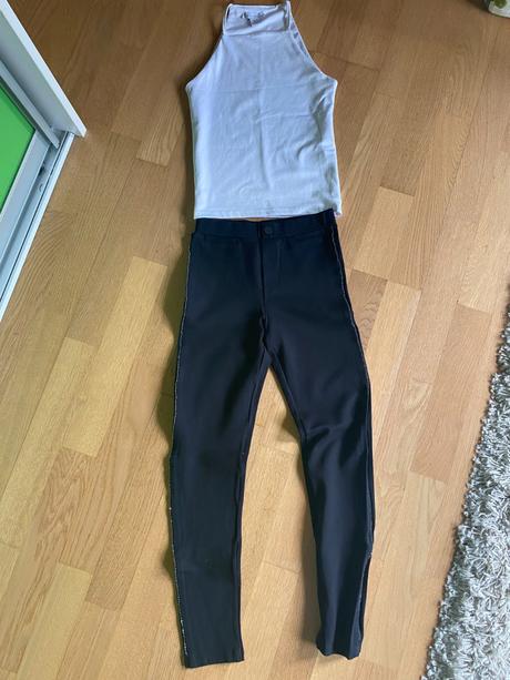 Zara legíny, tričko amisu, zara,146