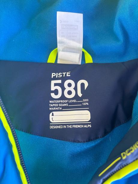Teplá lyžiarska bunda, decathlon,164
