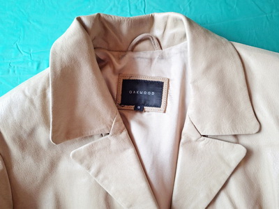 Kožený kabát s, s