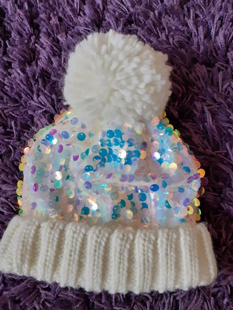 Čiapka s flitrami 7-10 rokov, 128