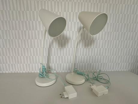 2 stolové lampy ikea,