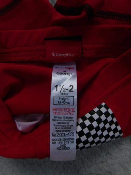 Ochranná súprava do vody cars uv 40+, disney,92