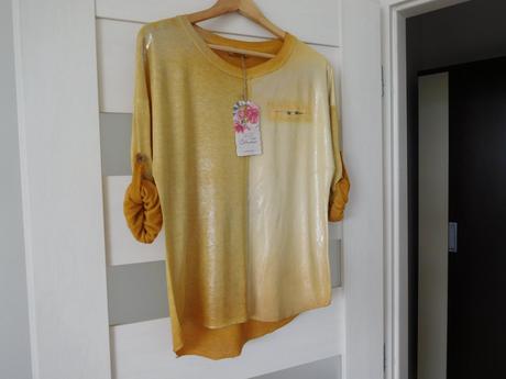 Tričko horčicovej farby dámske ľahúčke dr.-s/m, l