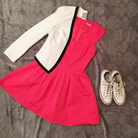 Malinové krátke šatočky s bohatou sukňou, orsay,36