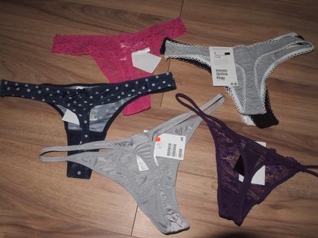 Nenosené tangá mix, h&m,m
