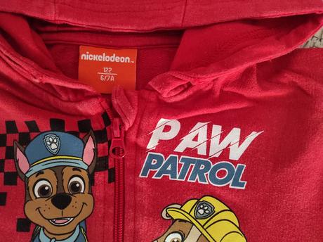 Predám chlapč. paw patrol mikinu vo veľ. 122, nickelodeon,122