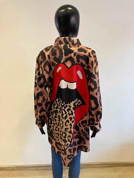 Dámska košeľa s leopardím vzorom (uni), l / m / s / xl